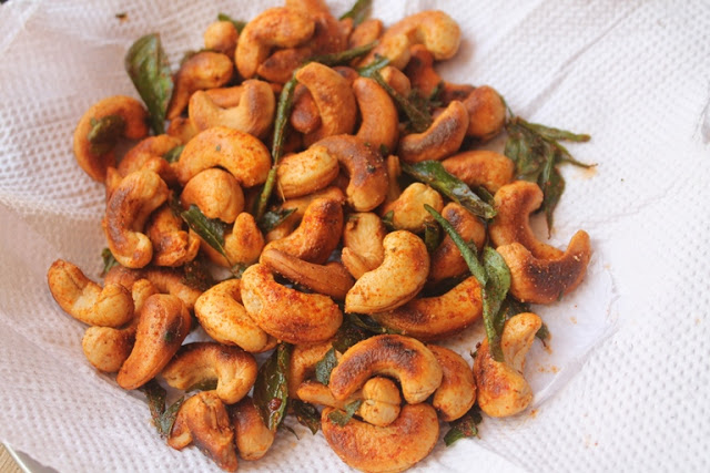 Roasted Cashew Nuts Recipe | Roasted Spicy Kaju Recipe