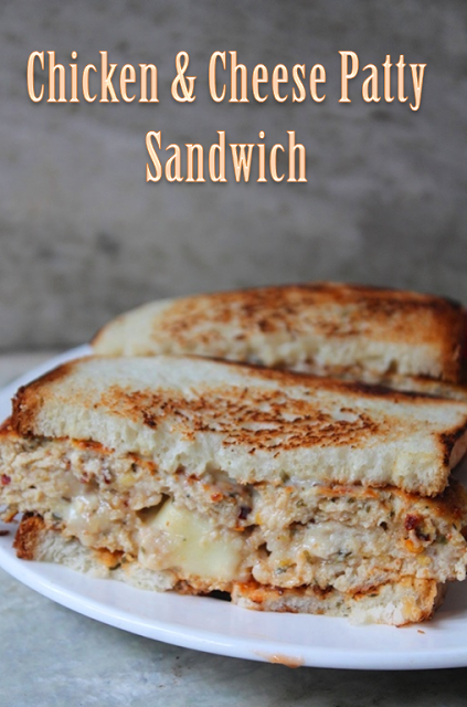 Chicken & Cheese Patty Sandwich Recipe - Yummy Tummy