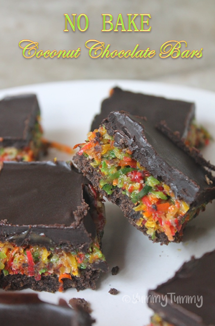 Chocolate Coconut Bars Recipe - 24