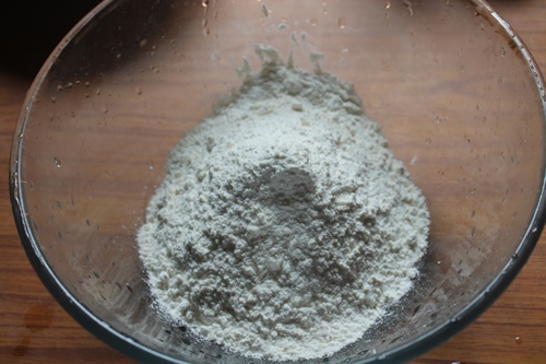 take flour in a bowl