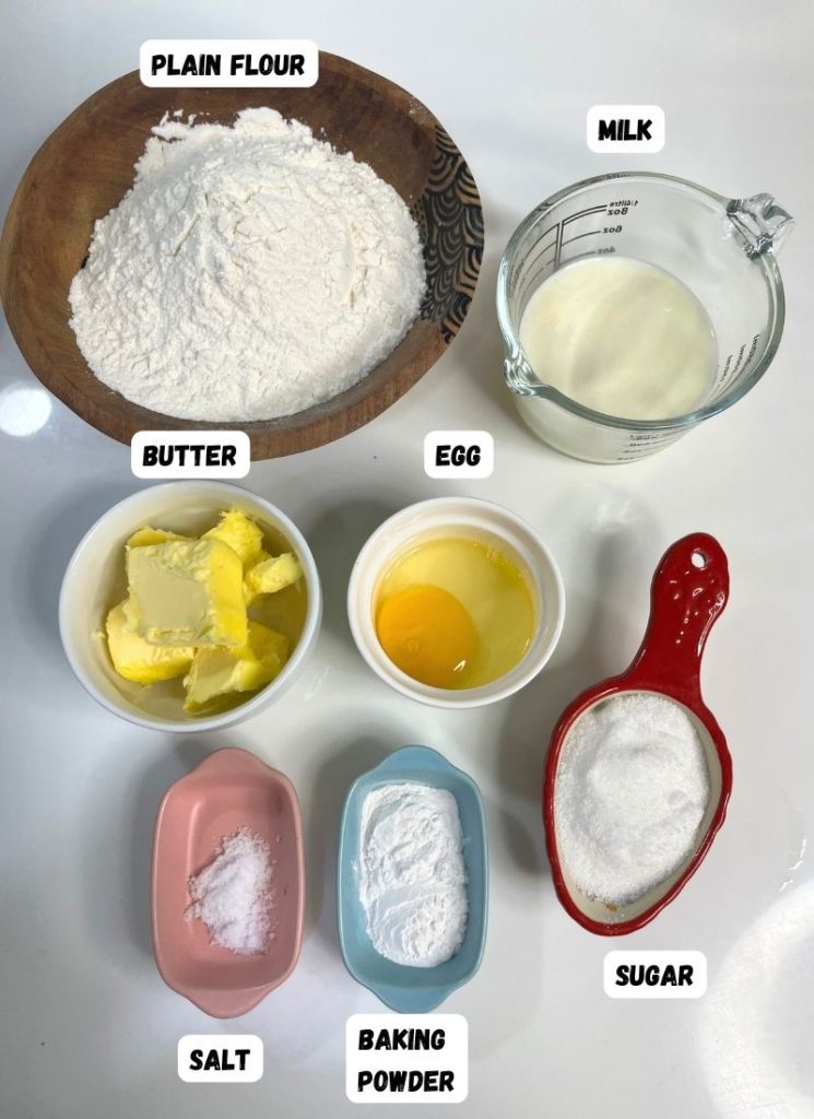 ingredients for scones
