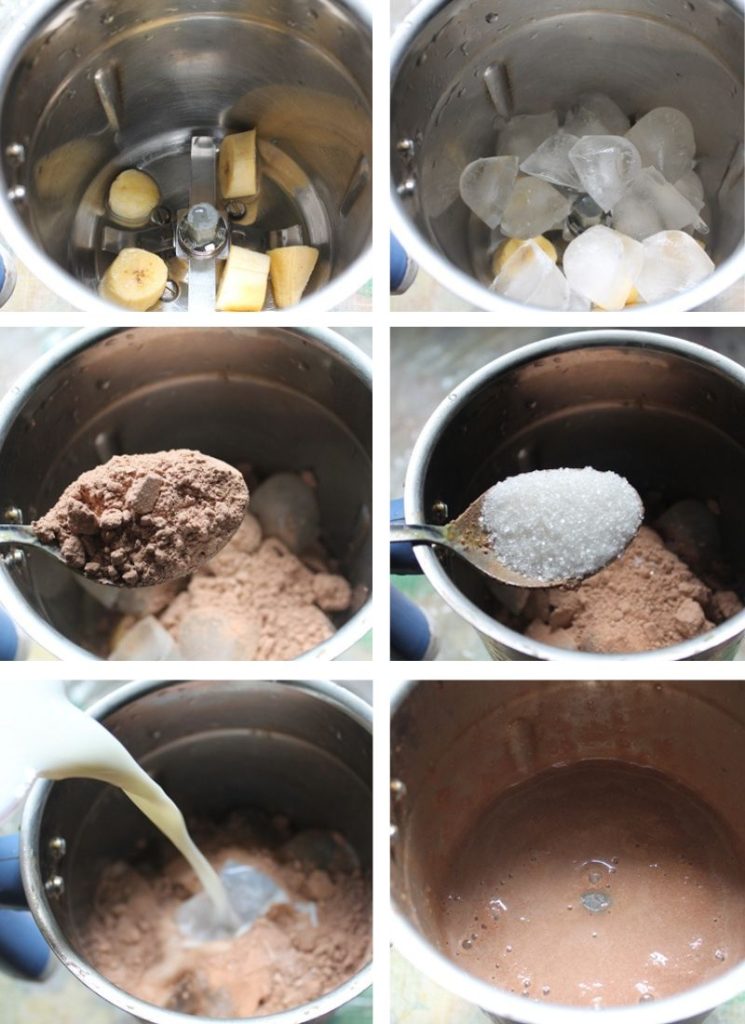 how to make Chocolate Banana Smoothie easily 
