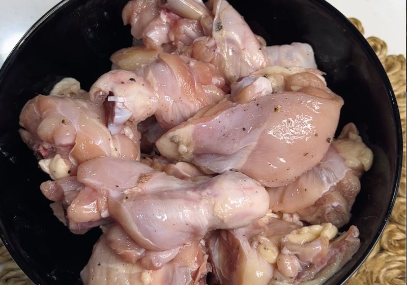 mix chicken well and let it marinate