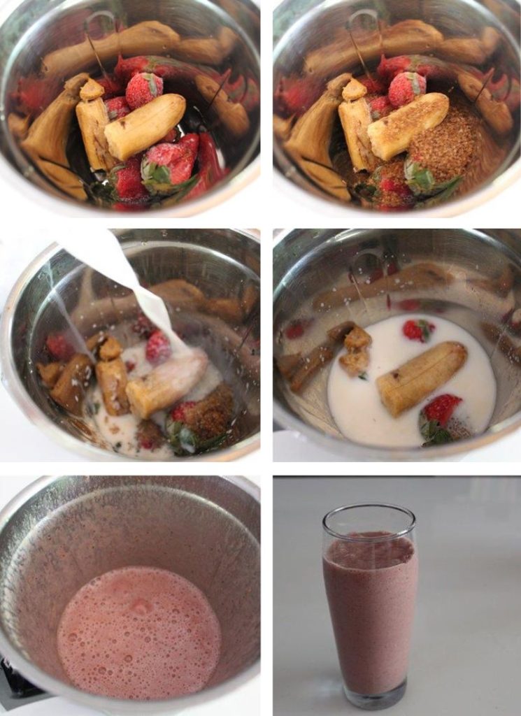 how to make Strawberry Banana Smoothie