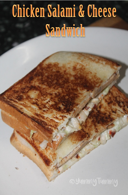 Chicken Salami Sandwich Recipe