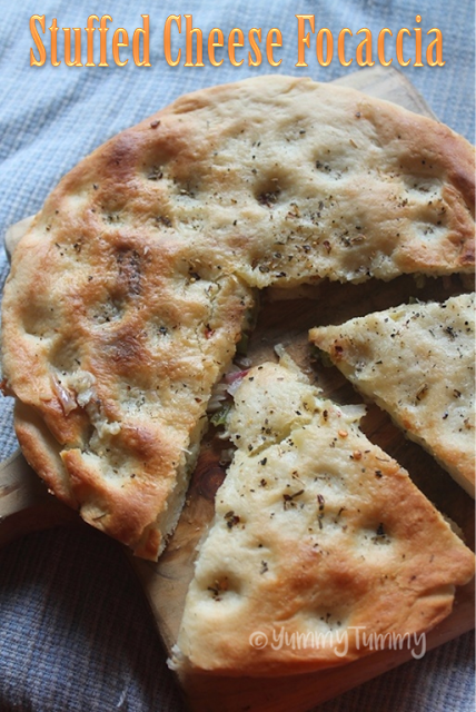 Cheese and Herb Stuffed Focaccia Recipe