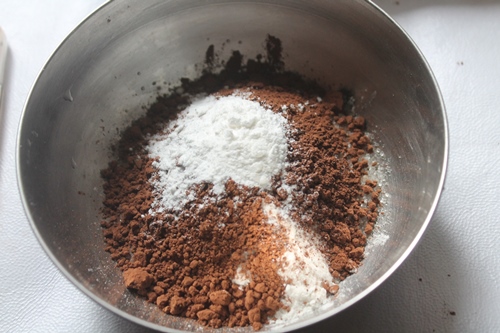add baking powder for making microwave chocolate pudding