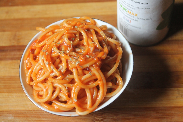 Tomato Ketchup Pasta Recipe - Ketchup Spaghetti Recipe