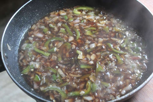 Chilli Mushroom Gravy Recipe   Indo Chinese Recipes - 43