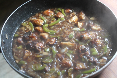 Chilli Mushroom Gravy Recipe   Indo Chinese Recipes - 31