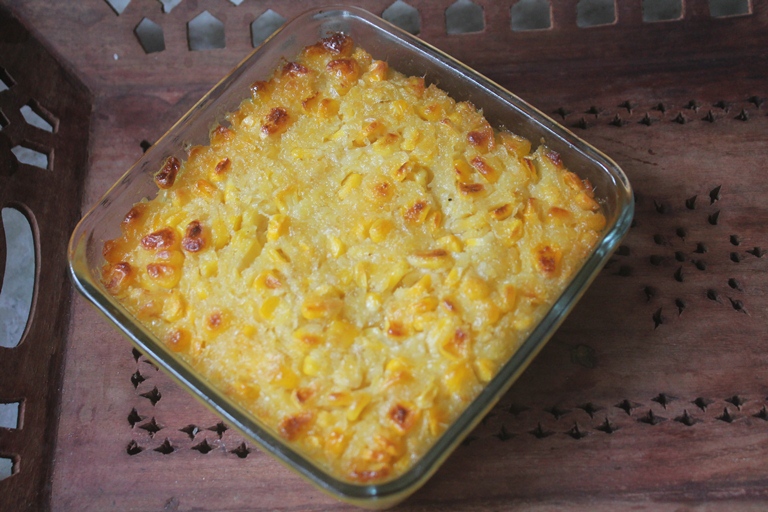 Sweet Corn Pudding Recipe   Baked Corn Pudding Recipe - 46