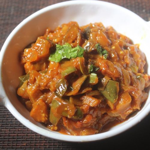 Brinjal Thokku Recipe - Side Dish for Pulao, Chapati & Rice