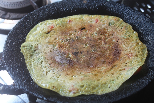 Spicy Wheat Flour Pancakes Recipe   Gavhache dhirde Recipe - 19