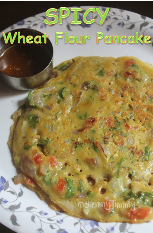 Spicy Wheat Flour Pancakes Recipe   Gavhache dhirde Recipe - 86
