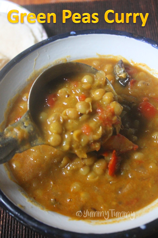 Green Peas Curry Recipe   Pattani Masala Recipe   Dried Peas Recipe - 36