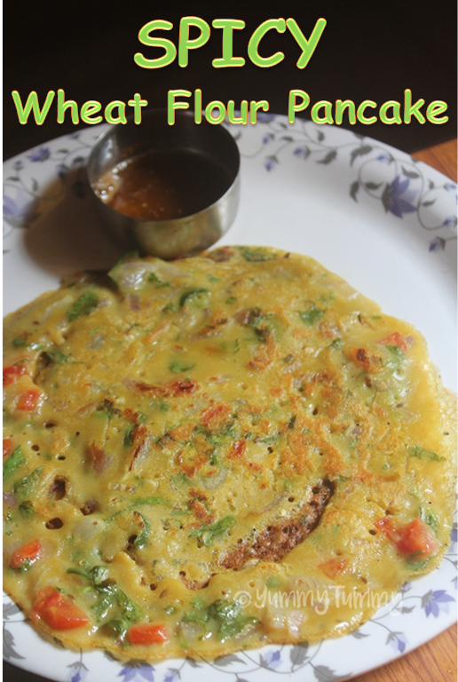 Spicy Wheat Flour Pancakes Recipe   Gavhache dhirde Recipe - 24