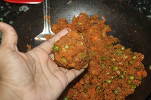 Indian Style Vegetable Burger Recipe   Veg Cutlet Burger Recipe - 48