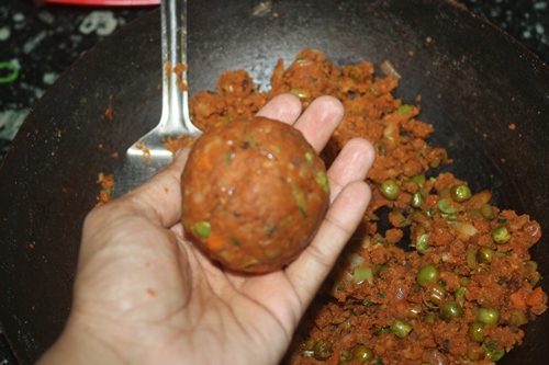 Indian Style Vegetable Burger Recipe   Veg Cutlet Burger Recipe - 13