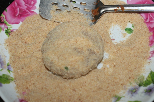 Indian Style Vegetable Burger Recipe   Veg Cutlet Burger Recipe - 87