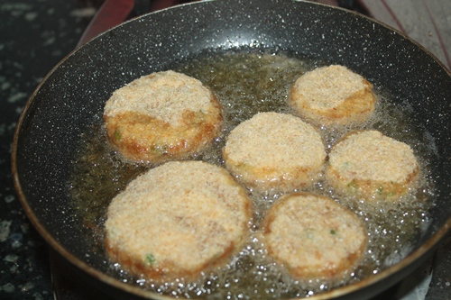Indian Style Vegetable Burger Recipe   Veg Cutlet Burger Recipe - 29