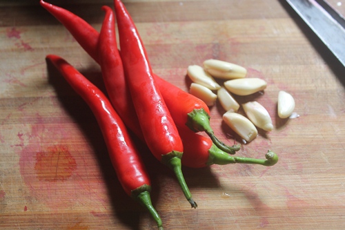 fresh red chillies