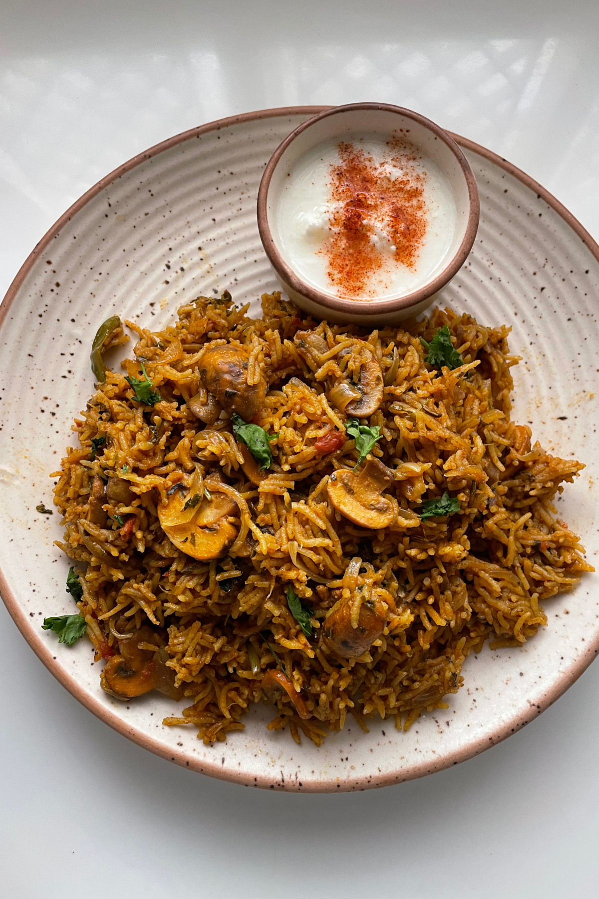 Mushroom Biryani Recipe - Swasthi's Recipes