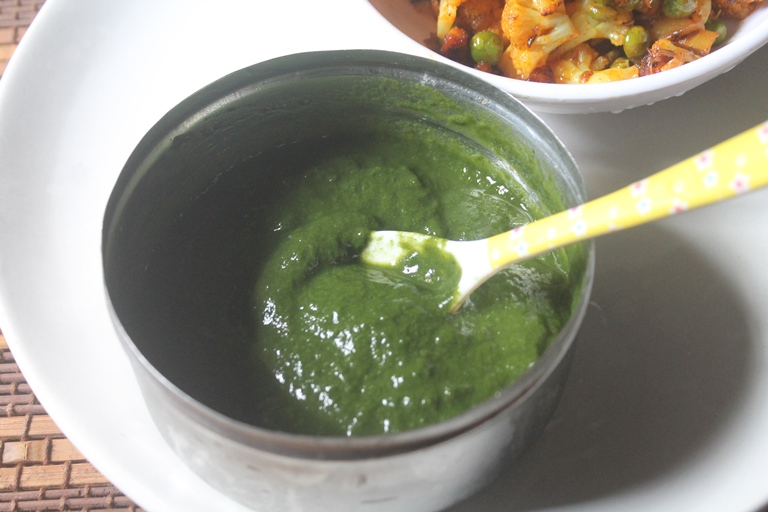 spinach puree for 6 months baby