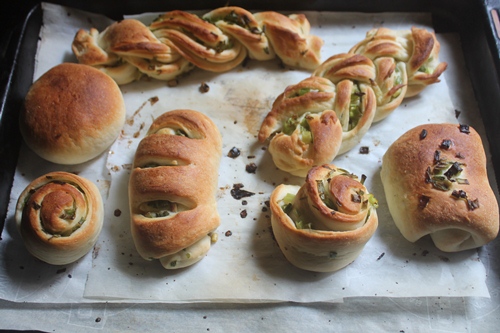 Scallion Rolls Recipe   Spring Onion Buns Recipe   Easy Dinner Rolls - 27