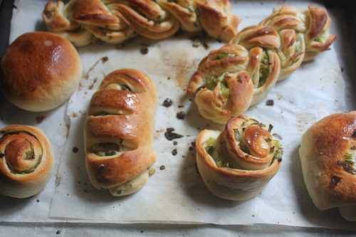 Scallion Rolls Recipe   Spring Onion Buns Recipe   Easy Dinner Rolls - 58