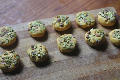 Eggless Pistachio Cookies Recipe   Pista Biscuits Recipe - 87