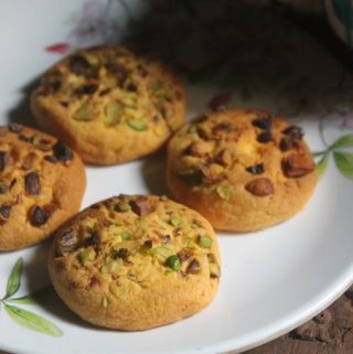 Eggless Pistachio Cookies Recipe   Pista Biscuits Recipe - 3