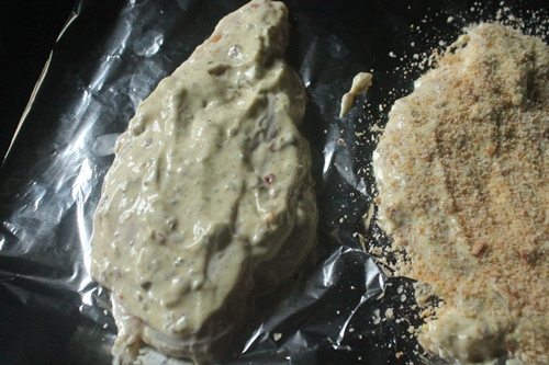 Roasted Mayonnaise Chicken Recipe   Mayo Crusted Chicken Recipe - 6