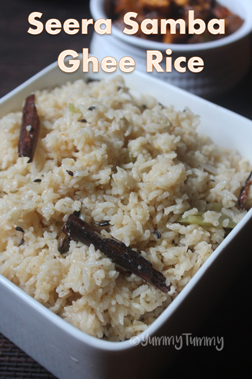 Seeraga Samba Ghee Rice Seeraga Samba Nei Choru Recipe