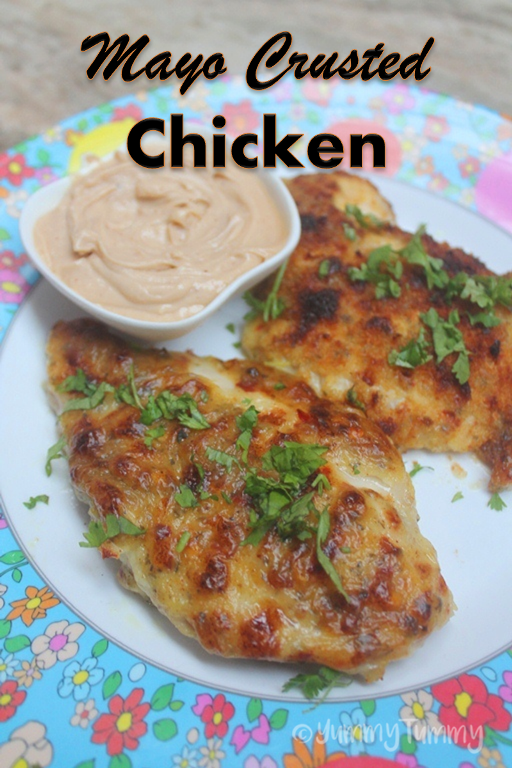 Roasted Mayonnaise Chicken Recipe   Mayo Crusted Chicken Recipe - 18