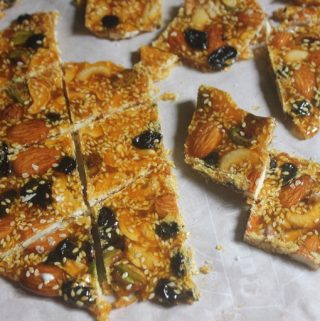 Dry Fruits Brittle Recipe   Dry Fruits Chikki Recipe   Edible Gift Ideas - 16