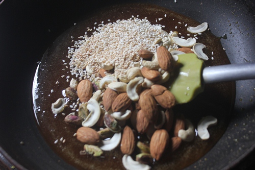 Dry Fruits Brittle Recipe   Dry Fruits Chikki Recipe   Edible Gift Ideas - 38