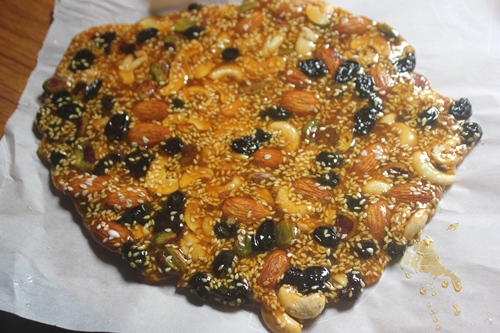 Dry Fruits Brittle Recipe   Dry Fruits Chikki Recipe   Edible Gift Ideas - 22