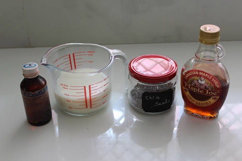 chia pudding ingredients