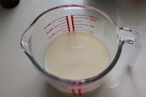 Take milk in a jug