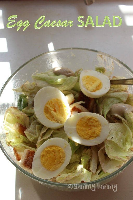 Egg Caesar Salad Recipe   Boiled Egg Caesar Salad - 9