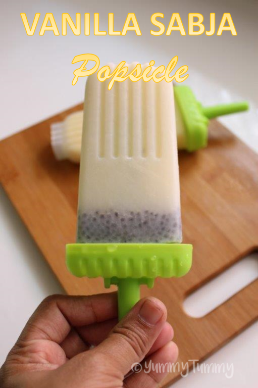 Vanilla Sabja Popsicle Recipe   Easy Summer Popsicle Recipe - 53