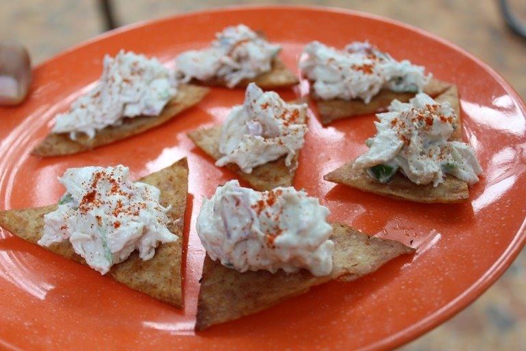 chicken crostini