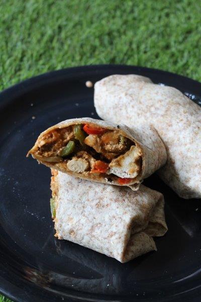 peri peri chicken wrap