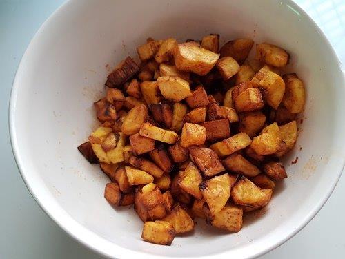 raw banana fry