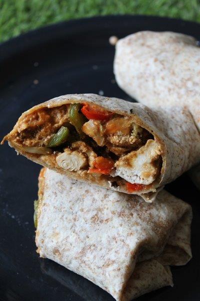 peri peri chicken wrap