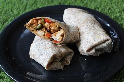 peri peri chicken wrap