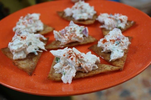 chicken crostini