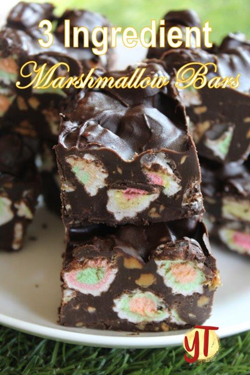 3 Ingredients Marshmallow Bar Recipe