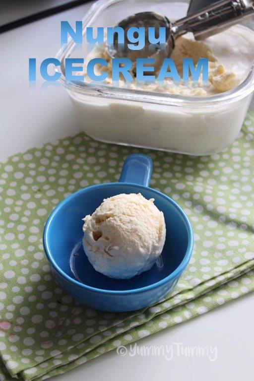 Nungu Ice Cream Recipe