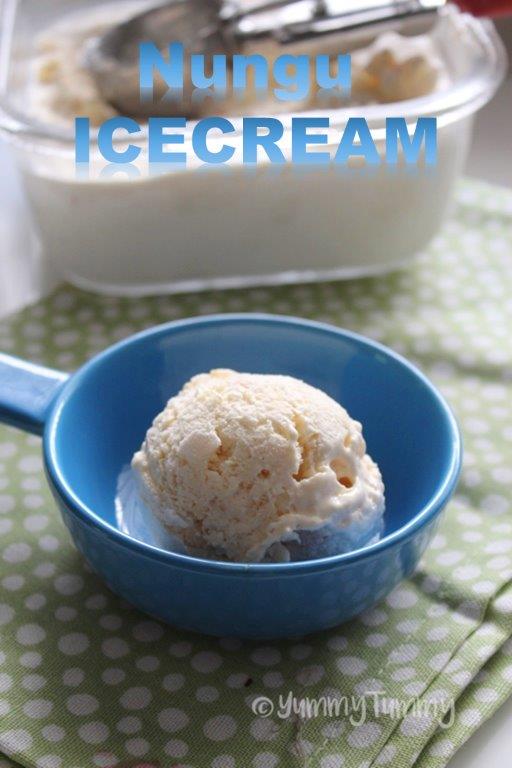 Nungu Ice Cream Recipe